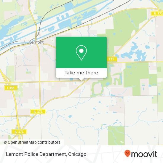 Lemont Police Department map