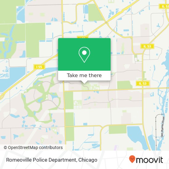 Mapa de Romeoville Police Department