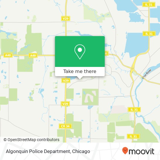 Algonquin Police Department map