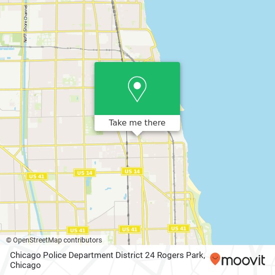 Chicago Police Department District 24 Rogers Park map