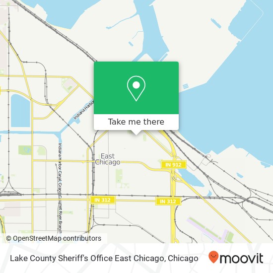 Lake County Sheriff's Office East Chicago map