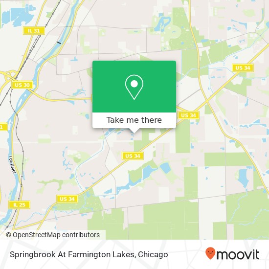 Mapa de Springbrook At Farmington Lakes