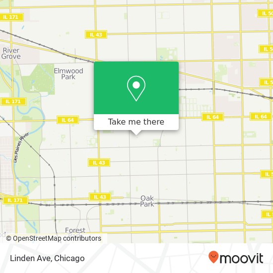 Mapa de Linden Ave
