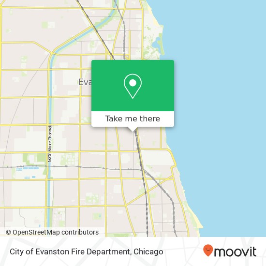 Mapa de City of Evanston Fire Department