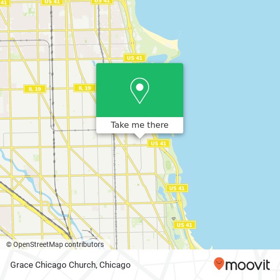 Grace Chicago Church map