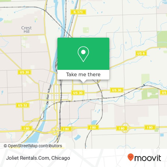 Joliet Rentals.Com map