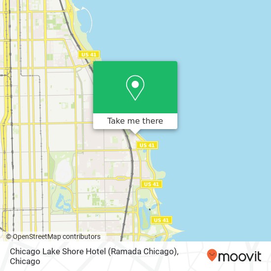 Chicago Lake Shore Hotel (Ramada Chicago) map