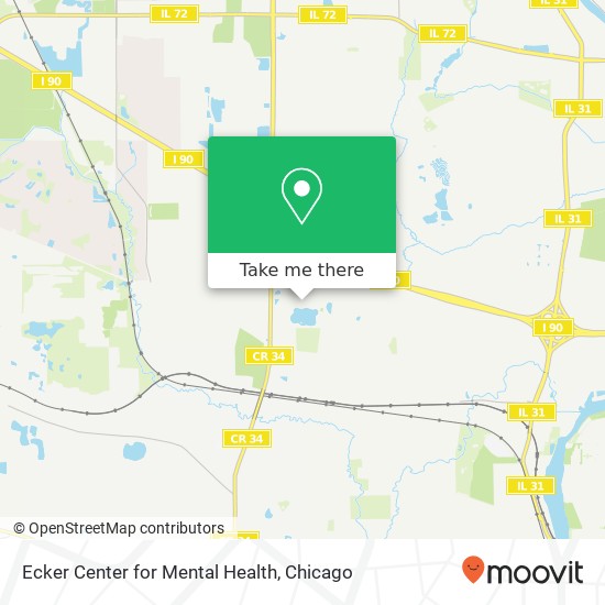 Ecker Center for Mental Health map