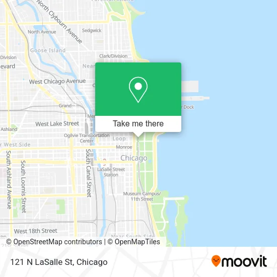 121 N LaSalle St map
