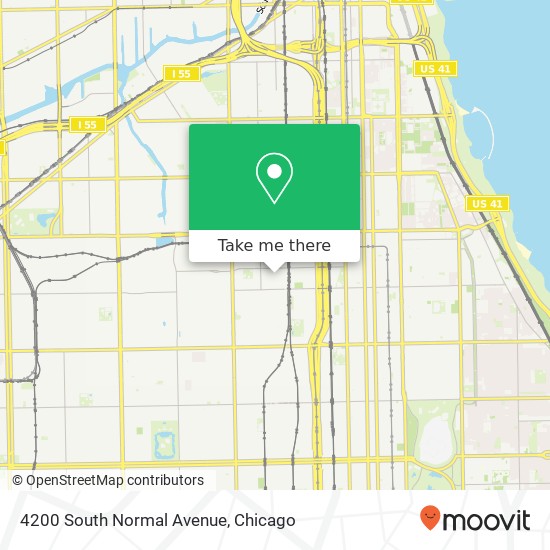 4200 South Normal Avenue map