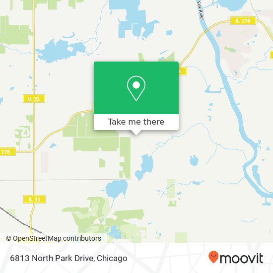 6813 North Park Drive map