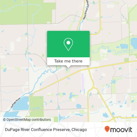 Mapa de DuPage River Confluence Preserve