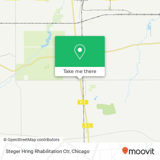 Steger Hring Rhabilitation Ctr map