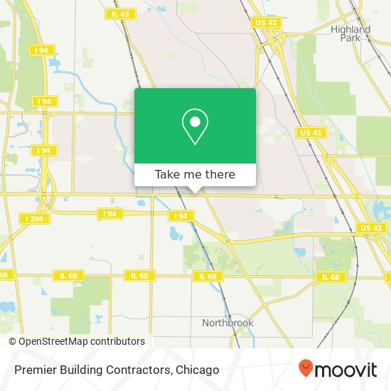 Premier Building Contractors map