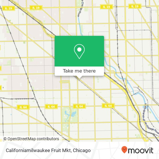 Mapa de Californiamilwaukee Fruit Mkt