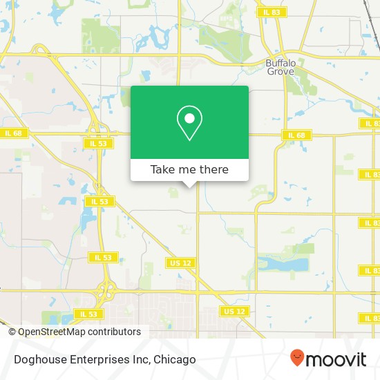 Doghouse Enterprises Inc map