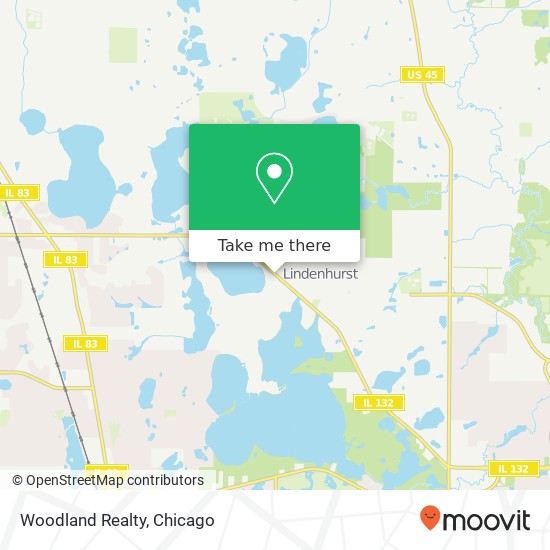 Woodland Realty map