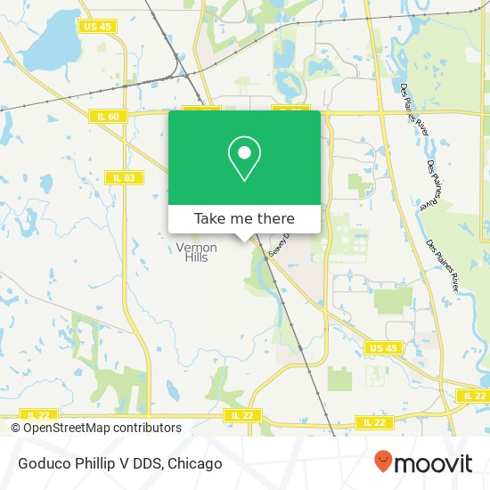 Goduco Phillip V DDS map