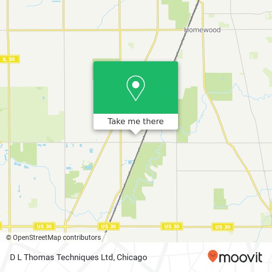 D L Thomas Techniques Ltd map