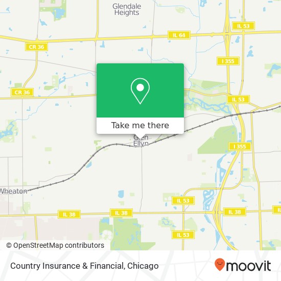 Country Insurance & Financial map