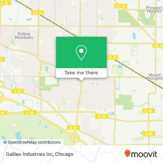 Galileo Industries Inc map