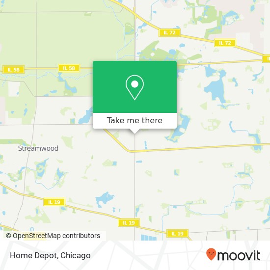 Home Depot map