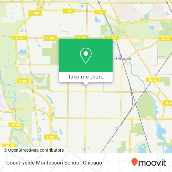 Countryside Montessori School map