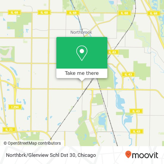 Northbrk/Glenview Schl Dst 30 map