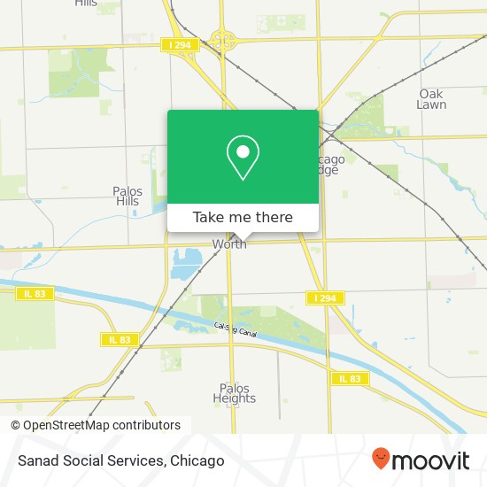 Sanad Social Services map