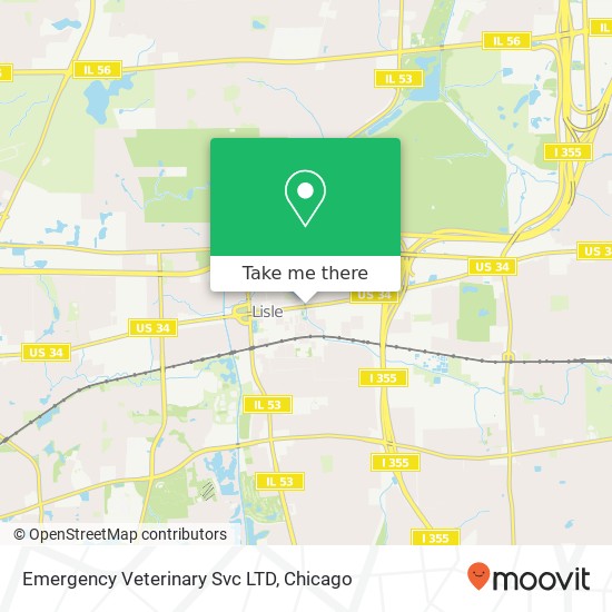 Mapa de Emergency Veterinary Svc LTD
