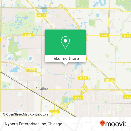 Nyberg Enterprises Inc map