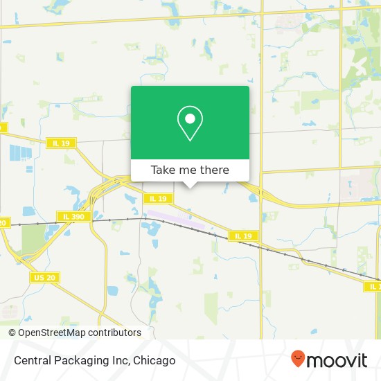 Central Packaging Inc map