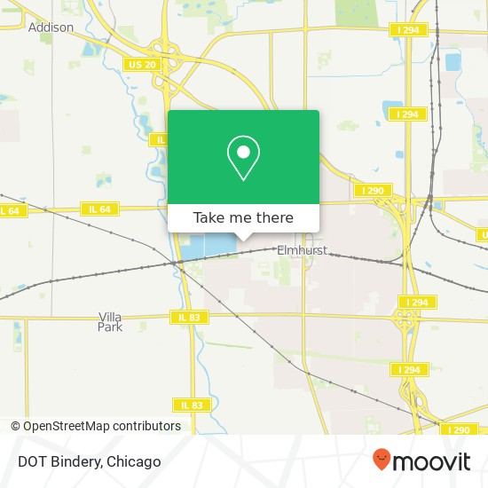 DOT Bindery map