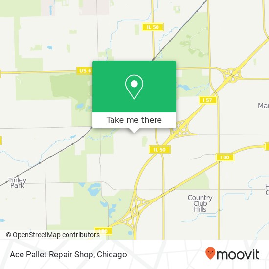 Mapa de Ace Pallet Repair Shop