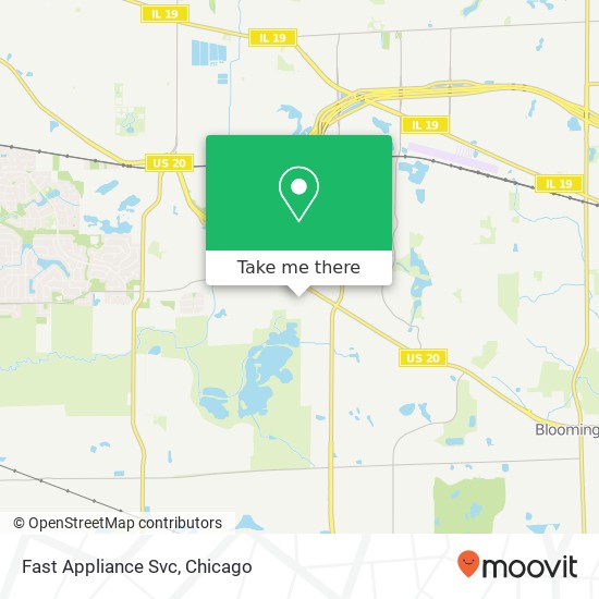 Fast Appliance Svc map