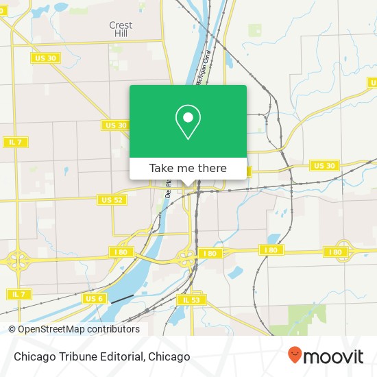 Mapa de Chicago Tribune Editorial