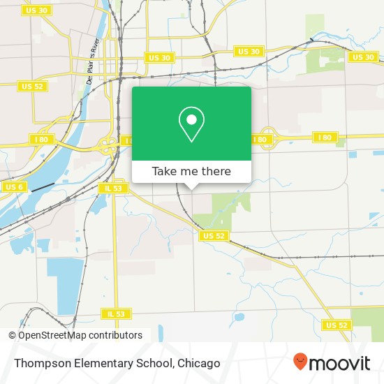 Mapa de Thompson Elementary School