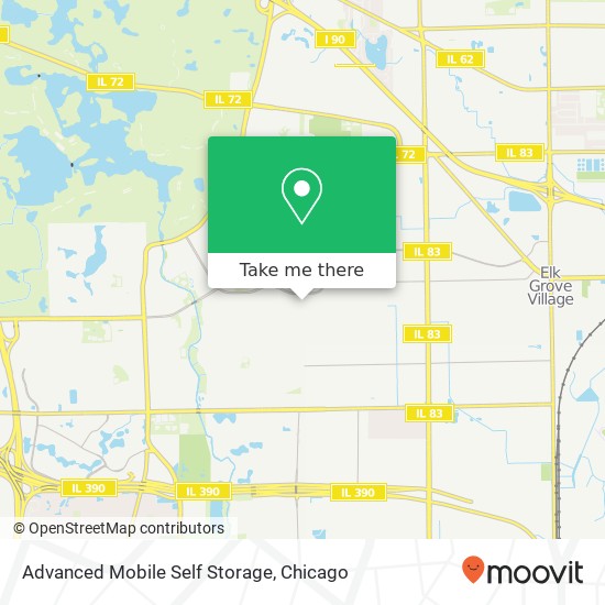 Mapa de Advanced Mobile Self Storage