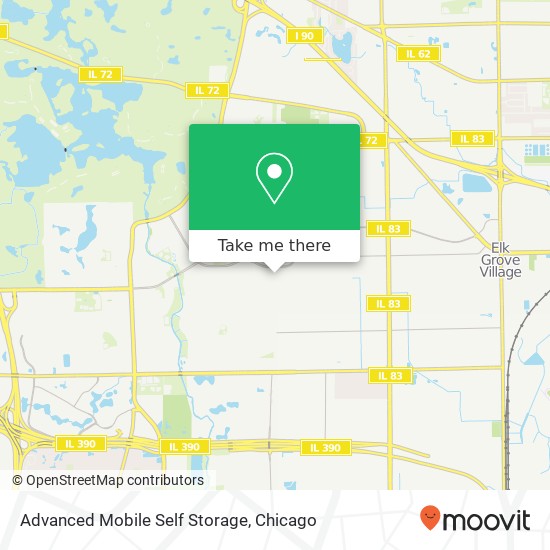 Advanced Mobile Self Storage map