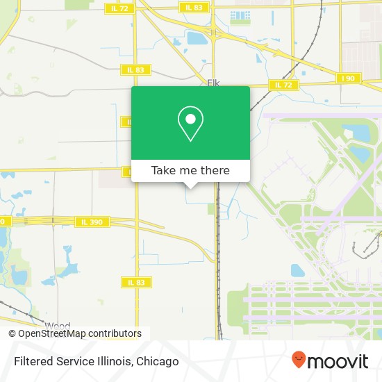 Mapa de Filtered Service Illinois