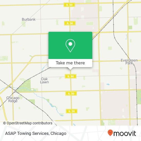 Mapa de ASAP Towing Services