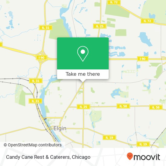 Candy Cane Rest & Caterers map