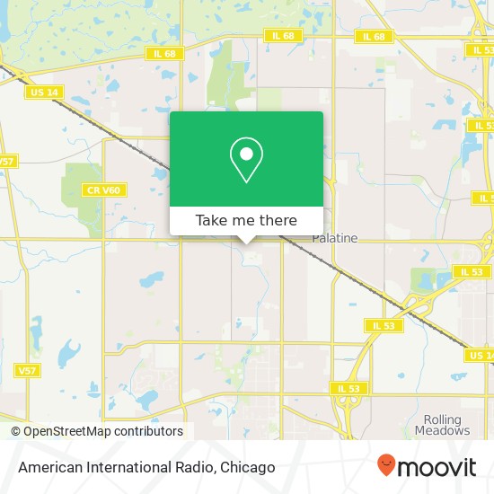 American International Radio map