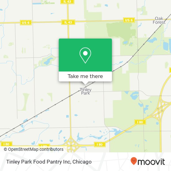 Tinley Park Food Pantry Inc map