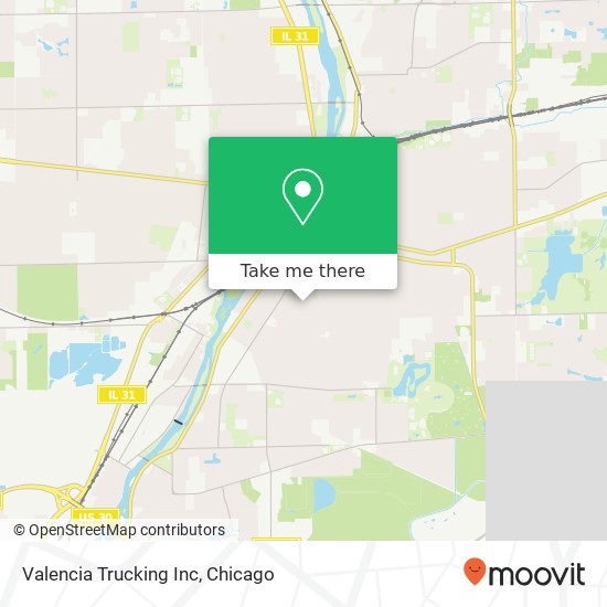 Valencia Trucking Inc map