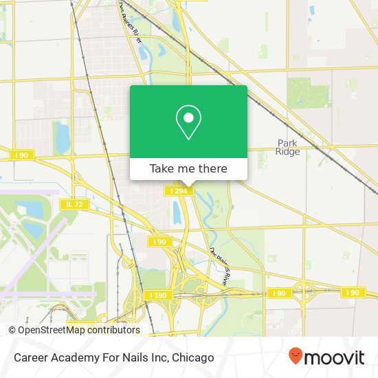 Career Academy For Nails Inc map