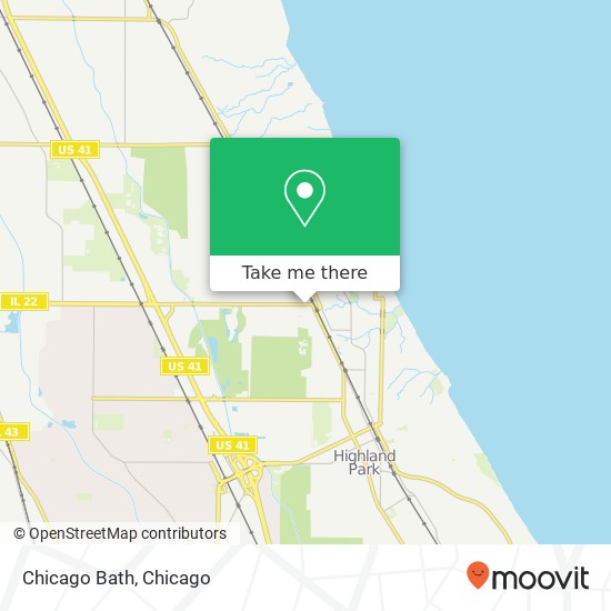 Mapa de Chicago Bath