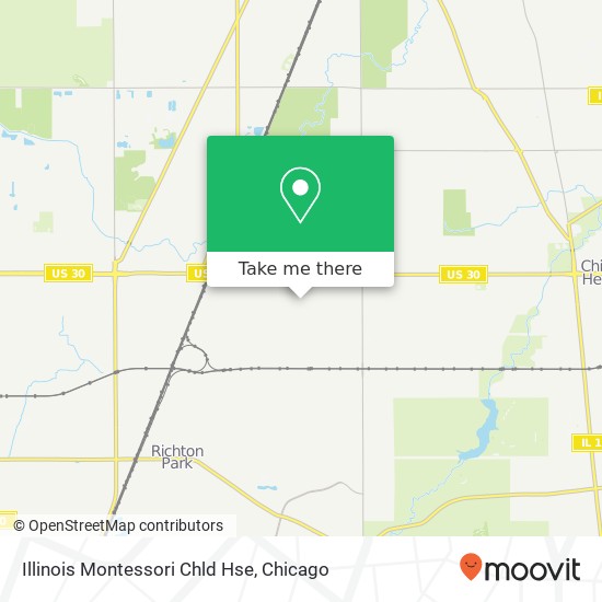 Mapa de Illinois Montessori Chld Hse