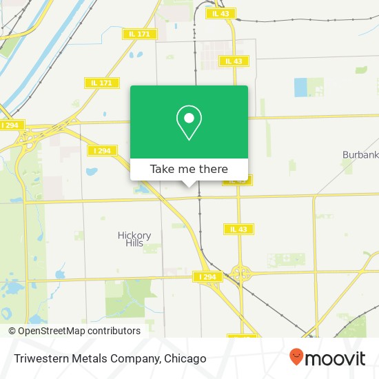 Triwestern Metals Company map