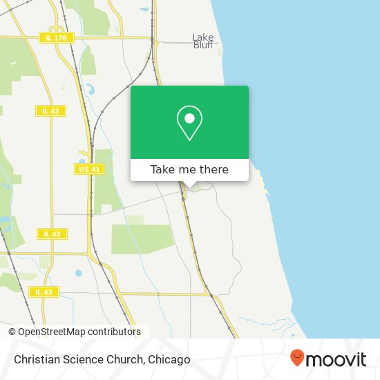 Christian Science Church map